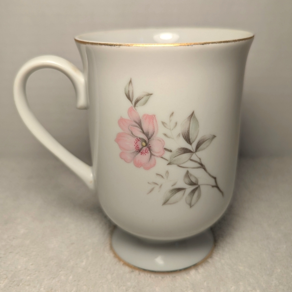 Twilight Rose Royal Domino Collection Japan Footed Porcelain Cup